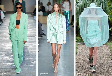 Tops & tees, dresses, jeans, pants, jackets & outerwear, shorts Spring/ Summer 2021 Color Trends: Spring 2021 Runway Colors