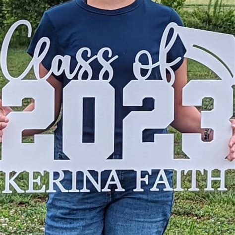 Personalized Class Of 2023 Wood Sign For Graduation Photo Shoot First