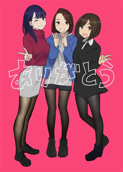 Anime Anime Girls Digital Art Artwork Vertical Portrait Display Miru Tights Yomu Wallpaper