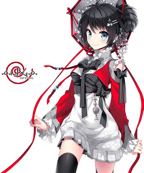 Anime Girl Black Hair Transparent Background Png Play