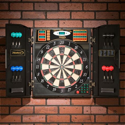 Give your game room a nice pub feel with this dart cabinet. Electric Dart Board Cabinet Sports Game Soft Steel Tip Set ...