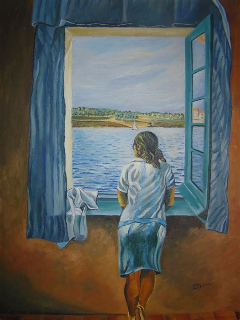 Una mujer sola y vulnerable, recluida en su casa, ve desde la ventana algo que no debería haber visto. IPLima Pinturas: Muchacha de pie en la ventana (óleo sobre ...