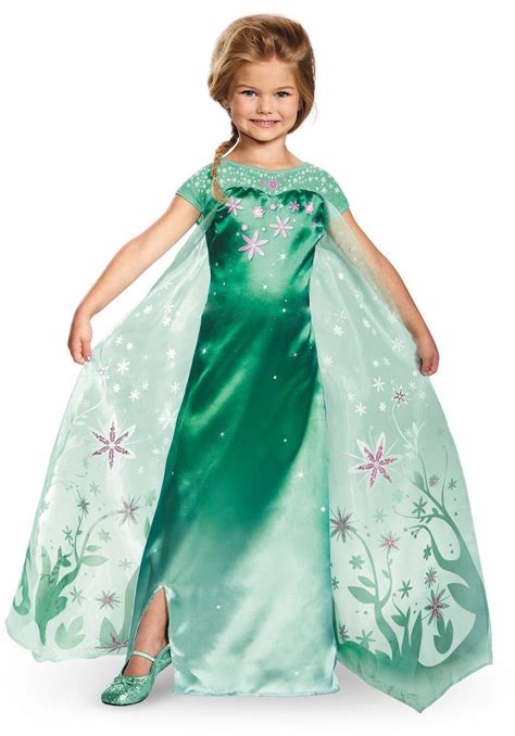 Elsa Frozen Fever Deluxe Toddler Costume Vestidos Frozen Niña