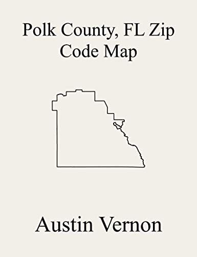 Polk County Florida Zip Code Map Includes Bartow Lake Wales