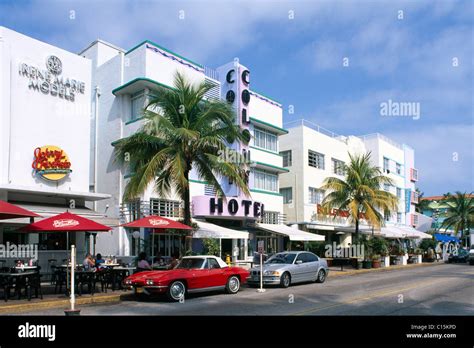 Colony Hotel Ocean Drive Miami Florida Usa Stock Photo Alamy