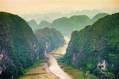 Karst Mountain Landscape At Hang Mua Ninh Binh Province Vietnam