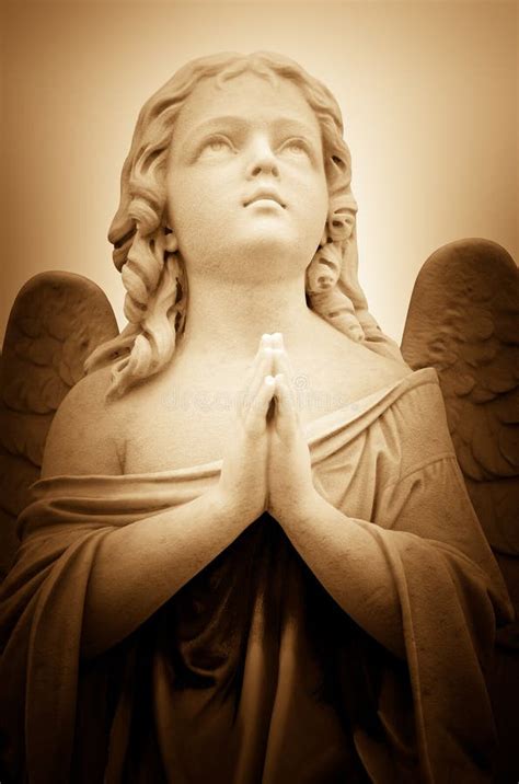 Beautiful Vintage Image Of A Praying Angel Stock Image Image Of