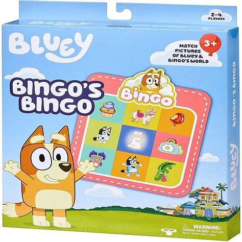 Bluey Bingos Bingo Card Game For 2 4 Players Oriental Trading
