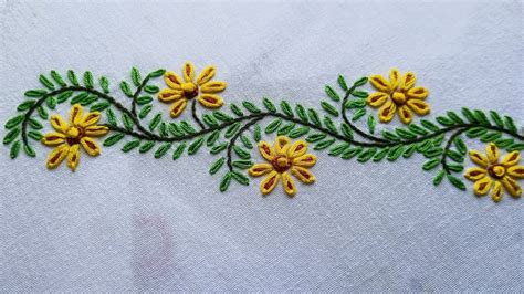 New Embroidery Designs By Hand Youtube