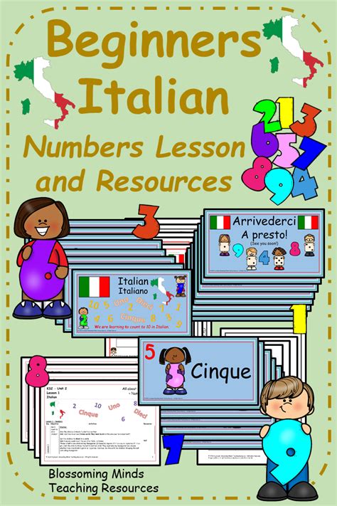 This Is A Lesson Plan And Resources For A Beginners Italian Lesson To