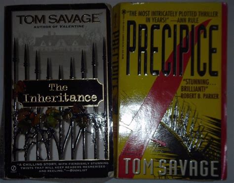 The Inheritance And Precipice 2 Book Set By Tom Savage Author Of