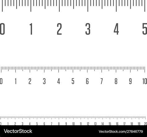 Centimeters Ruler Measurement Tool Royalty Free Vector Image