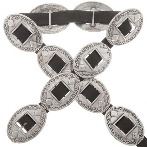 Silver Concho Belt Navajo First Phase Style Concho Belt Silver Conchos