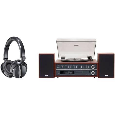 Teac Bluetooth Turntable Audio System With Audio Technica Noise