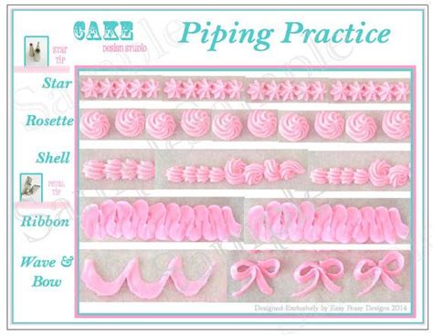 So far i love it. Printable Icing Template. DIY Icing Practice Sheet by ...