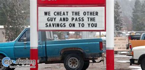 Funny Auto Repair Shop Signs Sparkplug Auto Shop Websites