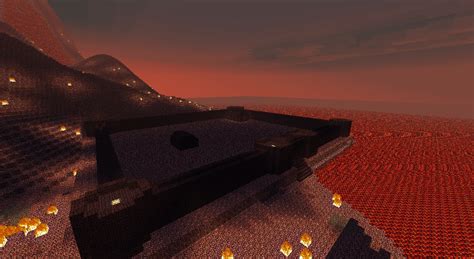 Nether Village Custom Terrain Minecraft Project