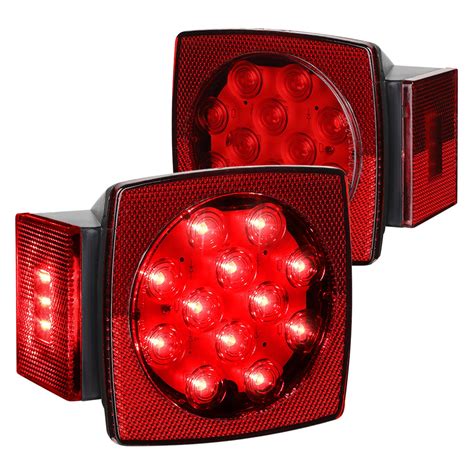 Lumen® 88 1001947 4 Red Square Led Combination Tail Lights