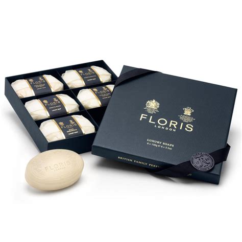 Six Finely Fragranced Assorted Signature Floris Soaps That Everyone