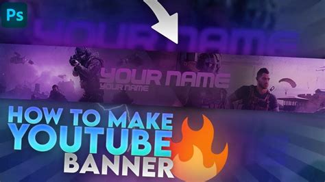 How To Make A Gaming Youtube Banner L Tutorial Photoshop Youtube
