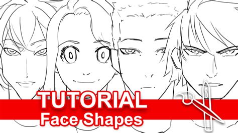The face you see before you now is based on an anime male's profile. Tutorial: Drawing Unique Face Shapes - YouTube