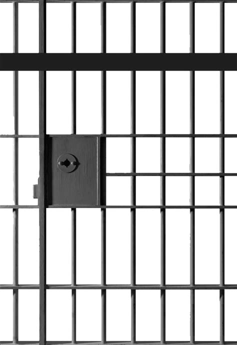 Jail Cell Bars Slammer Metal Sticker By Henbobicus