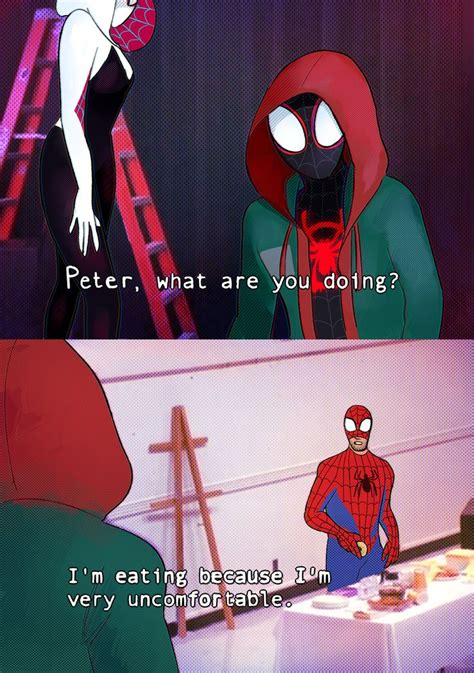 Pin By Elidem Gtz On Into The Spiderverse Marvel Spiderman Funny