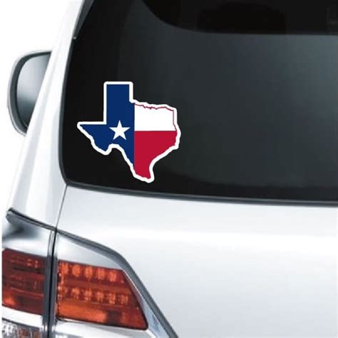 Truck Decal Sticker Texas State Map Flag Custom Made In The Usa