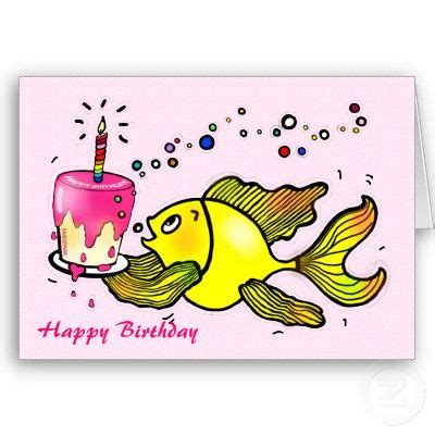 Happy birthday aoraki mount cook new zealand card. Happy Birthday Girl Fish - funny cute cartoon Card ...