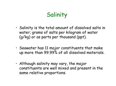 Ppt Salinity Powerpoint Presentation Free Download Id9132439