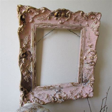 Ornate Painted Wood Gesso Frame Wall Hanging Distressed Chippy Etsy