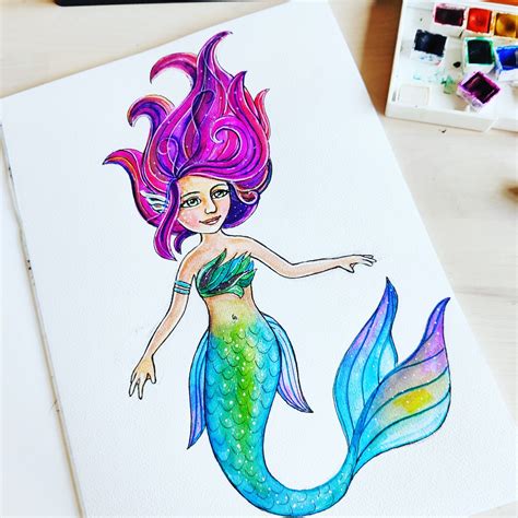 Eenhoorn pak unicorn verkleedpak mermaid color page kleine schattige kat zit op een bank en kijkt. Tumbling Blocks Kleurplaat