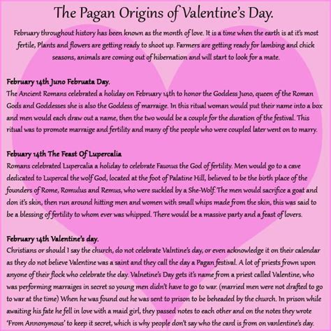The Pagan Origins Of Valentines Day Pages