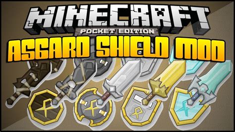 Asgard Shield Itens De Batalhas Minecraft Pe 0121 Mod Youtube
