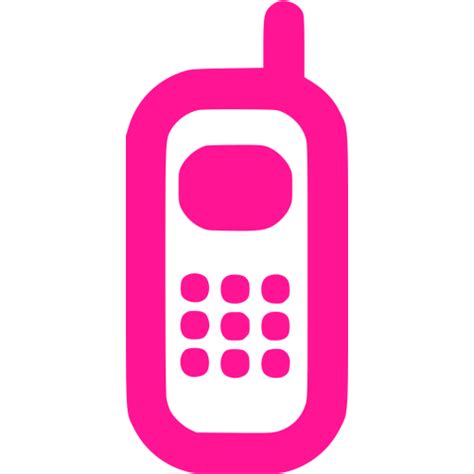 Deep Pink Phone 3 Icon Free Deep Pink Phone Icons