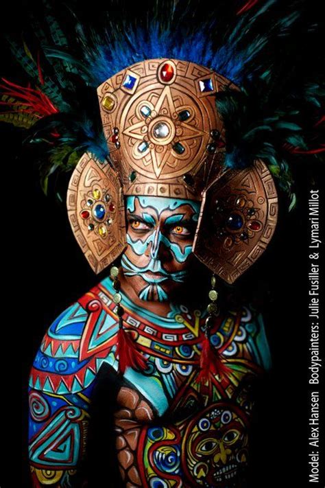 Aztec Art Mayan Art Body Art Painting