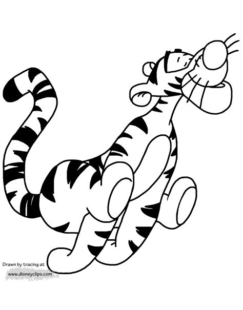 Tiger coloring sheets are popular with kids of all ages. Tigger Coloring Pages (7) | Disneyclips.com