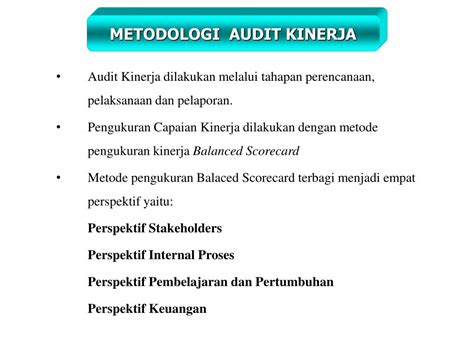 Ppt Audit Kinerja Dengan Menggunakan Powerpoint Presentation Free