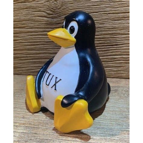 Tux Linux Mascotpenguin 5 Tall Figurine Etsy