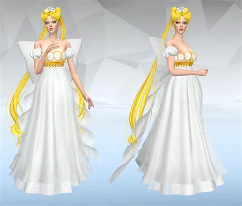 Princess Neo Queen Serenity Sims Sims 4 Mods Clothes Sims 4 Anime