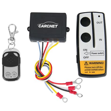 Carchet 12v Winch Wireless Remote Control Kit For Truck Jeep Atv Warn