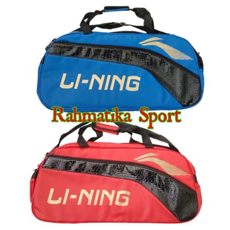 Jual Tas Raket Badminton Bulutangkis R Besar Pakai Thermo R Samping