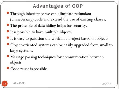 Advantages Of Object Oriented Programming Object Oriented Programming