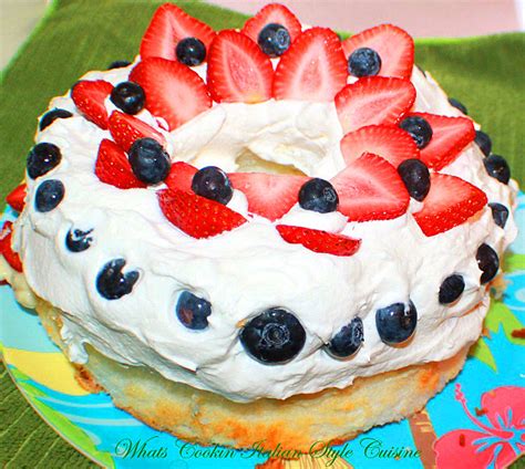It tastes better than boxed mixes and is just as easy to make! Patriotic Angel Food Cake Low Carb or Regular | What's ...