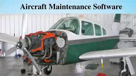 Ppt Aircraft Maintenance Software Powerpoint Presentation Free