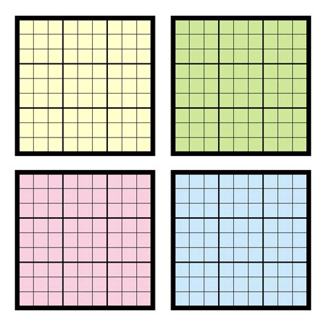 5 Best Images Of Blank Sudoku Grids Printable 4 X 4 Grids Free Print