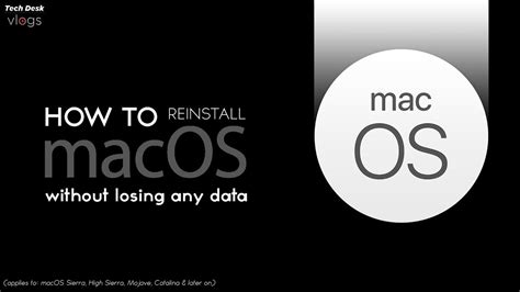 How To Reinstall Macos Without Losing Any Data Youtube
