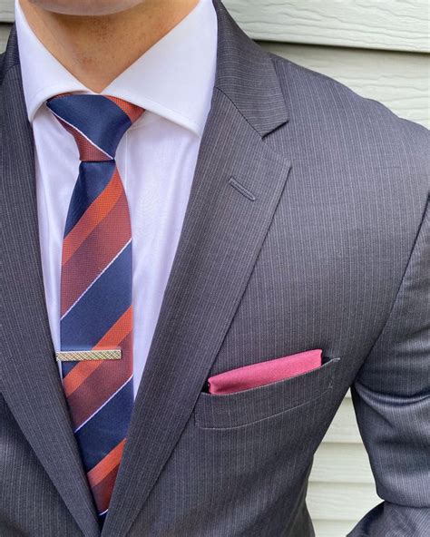 Navy Suit Striped Tie Shirt And Tie Combinations Well Dressed Men