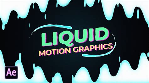 Fluid Motion Graphics Tutorial In After Effects Create Stunning