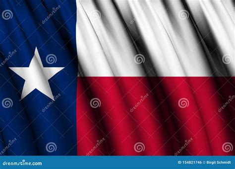 Texas Waving Flag Illustration Stock Illustration Illustration Of